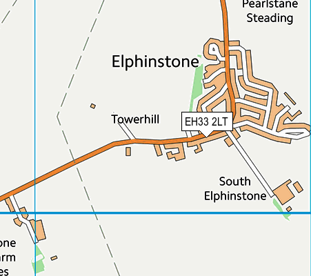 EH33 2LT map - OS VectorMap District (Ordnance Survey) EH33 2LT map - OS VectorMap District (Ordnance Survey)