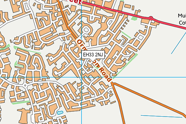 EH33 2NJ map - OS VectorMap District (Ordnance Survey) EH33 2NJ map - OS VectorMap District (Ordnance Survey)