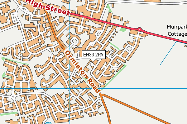 EH33 2PA map - OS VectorMap District (Ordnance Survey) EH33 2PA map - OS VectorMap District (Ordnance Survey)