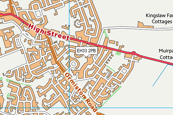 EH33 2PB map - OS VectorMap District (Ordnance Survey) EH33 2PB map - OS VectorMap District (Ordnance Survey)