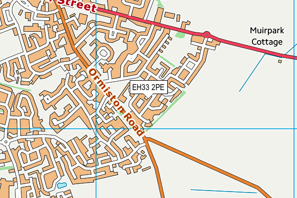 EH33 2PE map - OS VectorMap District (Ordnance Survey) EH33 2PE map - OS VectorMap District (Ordnance Survey)