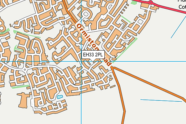 EH33 2PL map - OS VectorMap District (Ordnance Survey) EH33 2PL map - OS VectorMap District (Ordnance Survey)