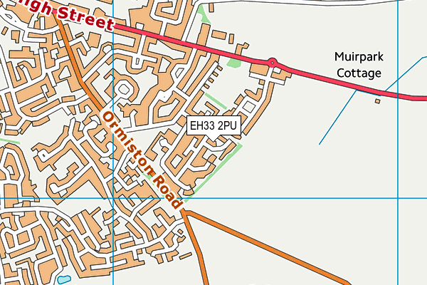 EH33 2PU map - OS VectorMap District (Ordnance Survey) EH33 2PU map - OS VectorMap District (Ordnance Survey)