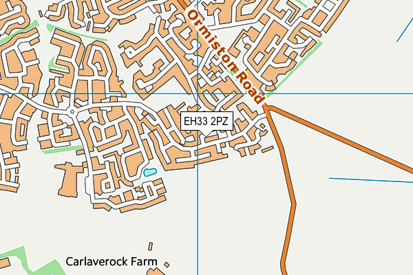 EH33 2PZ map - OS VectorMap District (Ordnance Survey) EH33 2PZ map - OS VectorMap District (Ordnance Survey)