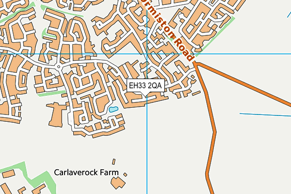 EH33 2QA map - OS VectorMap District (Ordnance Survey) EH33 2QA map - OS VectorMap District (Ordnance Survey)