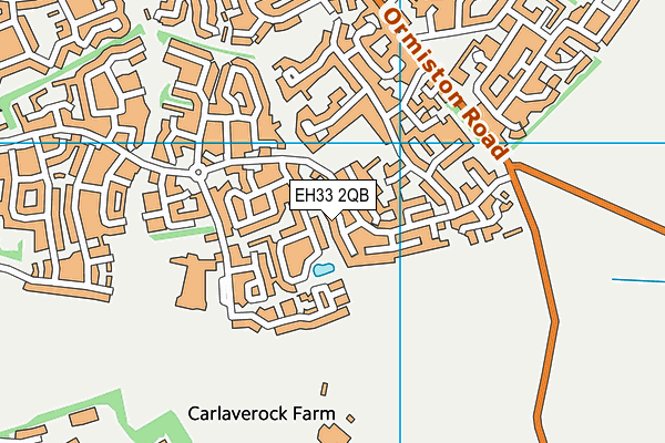 EH33 2QB map - OS VectorMap District (Ordnance Survey) EH33 2QB map - OS VectorMap District (Ordnance Survey)