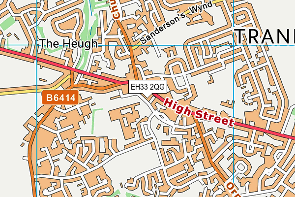 EH33 2QG map - OS VectorMap District (Ordnance Survey)