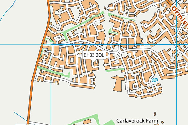 EH33 2QL map - OS VectorMap District (Ordnance Survey) EH33 2QL map - OS VectorMap District (Ordnance Survey)