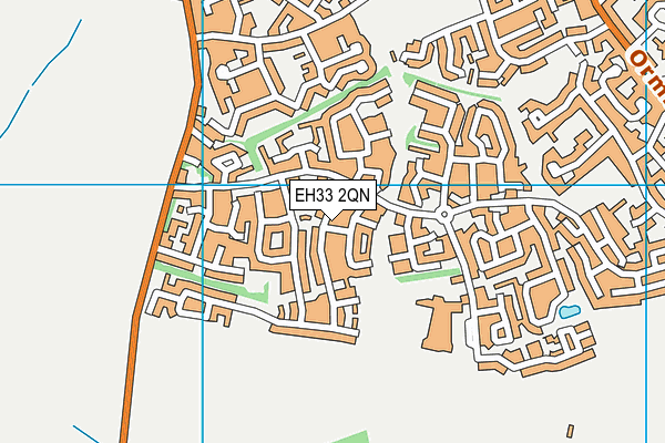 EH33 2QN map - OS VectorMap District (Ordnance Survey) EH33 2QN map - OS VectorMap District (Ordnance Survey)
