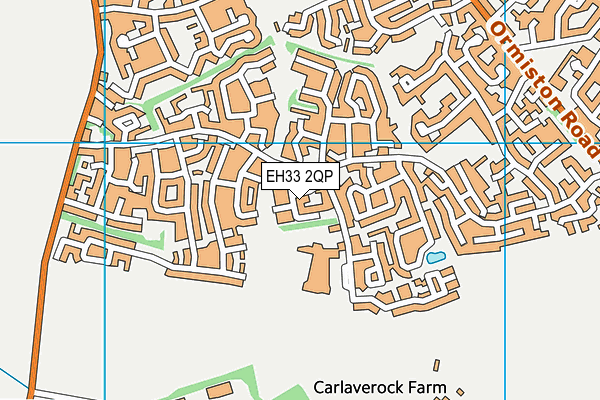 EH33 2QP map - OS VectorMap District (Ordnance Survey)
