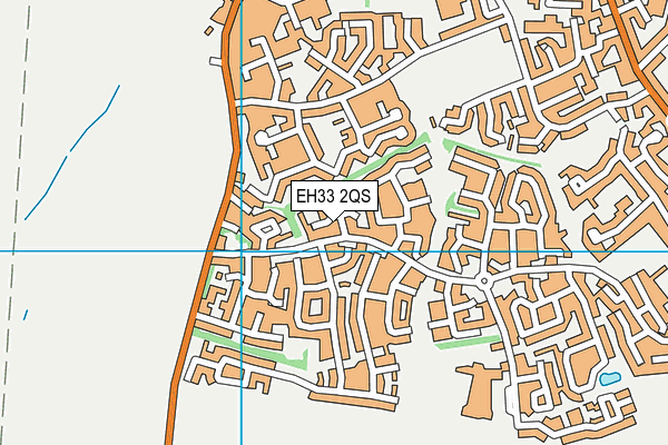 EH33 2QS map - OS VectorMap District (Ordnance Survey) EH33 2QS map - OS VectorMap District (Ordnance Survey)