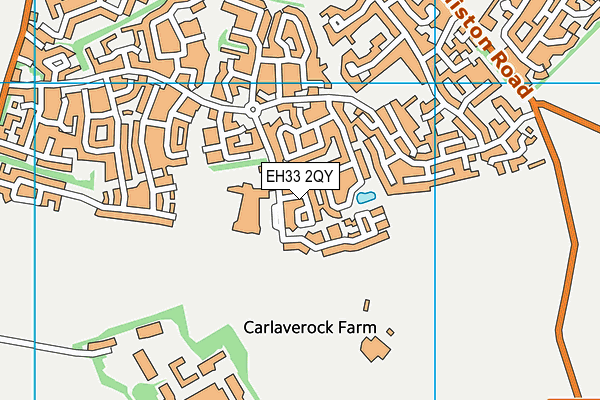 EH33 2QY map - OS VectorMap District (Ordnance Survey) EH33 2QY map - OS VectorMap District (Ordnance Survey)