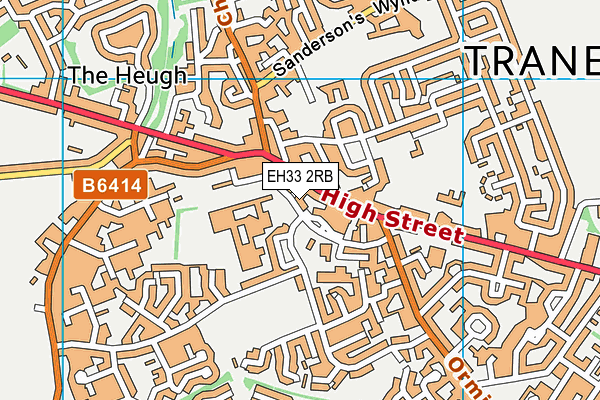 EH33 2RB map - OS VectorMap District (Ordnance Survey)