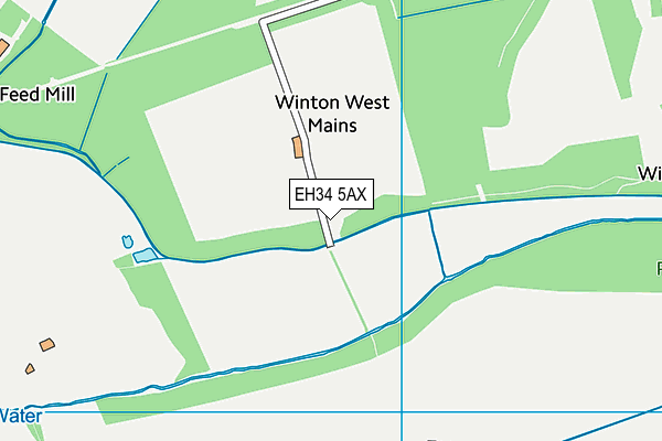 EH34 5AX map - OS VectorMap District (Ordnance Survey) EH34 5AX map - OS VectorMap District (Ordnance Survey)