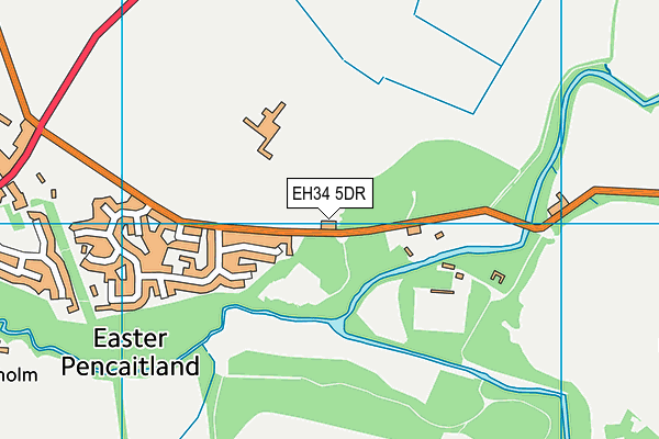 EH34 5DR map - OS VectorMap District (Ordnance Survey) EH34 5DR map - OS VectorMap District (Ordnance Survey)