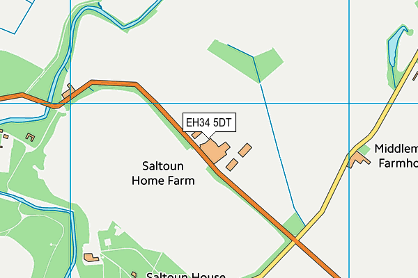 EH34 5DT map - OS VectorMap District (Ordnance Survey) EH34 5DT map - OS VectorMap District (Ordnance Survey)