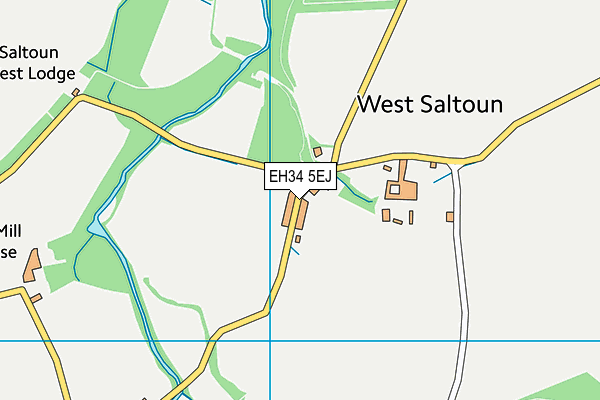 EH34 5EJ map - OS VectorMap District (Ordnance Survey) EH34 5EJ map - OS VectorMap District (Ordnance Survey)