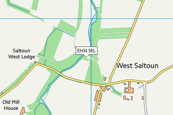 EH34 5EL map - OS VectorMap District (Ordnance Survey) EH34 5EL map - OS VectorMap District (Ordnance Survey)