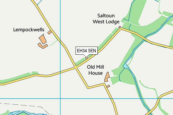 EH34 5EN map - OS VectorMap District (Ordnance Survey) EH34 5EN map - OS VectorMap District (Ordnance Survey)