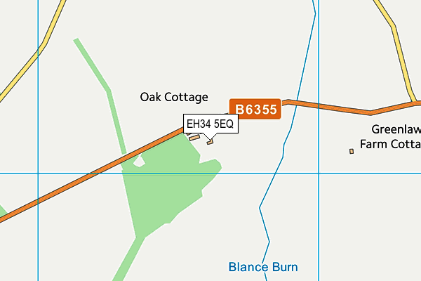 EH34 5EQ map - OS VectorMap District (Ordnance Survey) EH34 5EQ map - OS VectorMap District (Ordnance Survey)