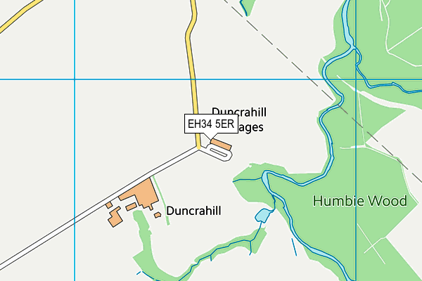 EH34 5ER map - OS VectorMap District (Ordnance Survey) EH34 5ER map - OS VectorMap District (Ordnance Survey)