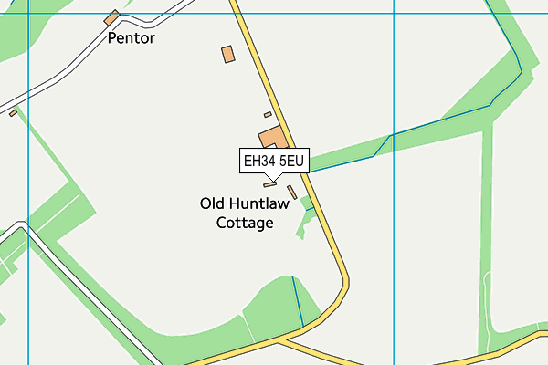 EH34 5EU map - OS VectorMap District (Ordnance Survey) EH34 5EU map - OS VectorMap District (Ordnance Survey)
