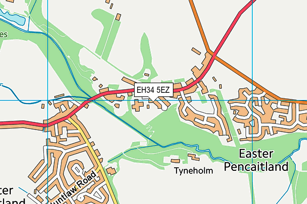 EH34 5EZ map - OS VectorMap District (Ordnance Survey) EH34 5EZ map - OS VectorMap District (Ordnance Survey)