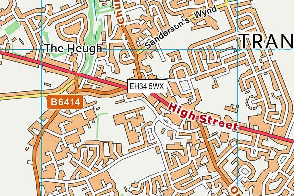 EH34 5WX map - OS VectorMap District (Ordnance Survey) EH34 5WX map - OS VectorMap District (Ordnance Survey)