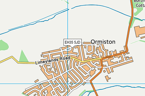 EH35 5JD map - OS VectorMap District (Ordnance Survey) EH35 5JD map - OS VectorMap District (Ordnance Survey)