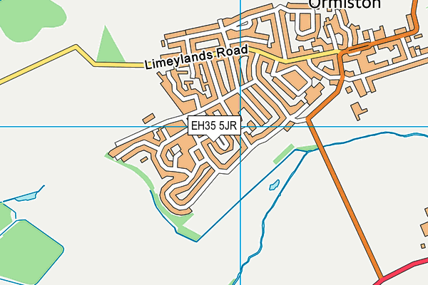 EH35 5JR map - OS VectorMap District (Ordnance Survey)