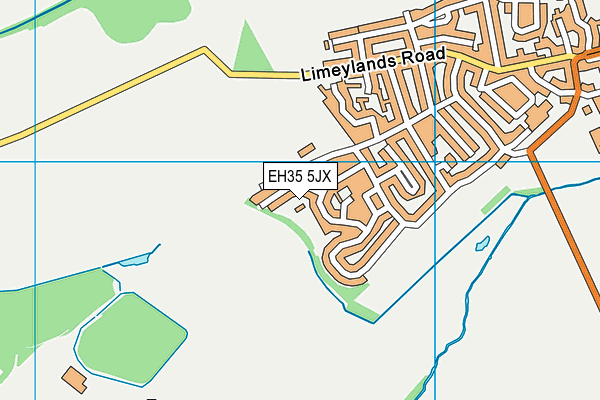 EH35 5JX map - OS VectorMap District (Ordnance Survey) EH35 5JX map - OS VectorMap District (Ordnance Survey)