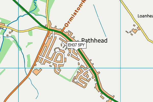 EH37 5PY map - OS VectorMap District (Ordnance Survey) EH37 5PY map - OS VectorMap District (Ordnance Survey)