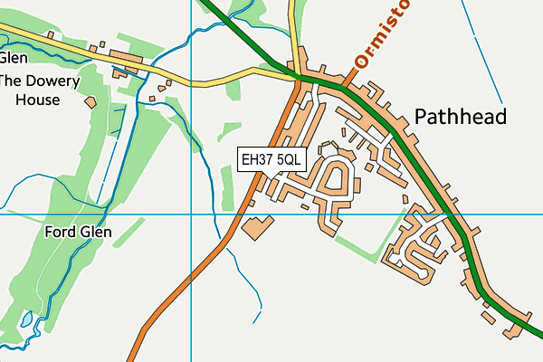 EH37 5QL map - OS VectorMap District (Ordnance Survey) EH37 5QL map - OS VectorMap District (Ordnance Survey)