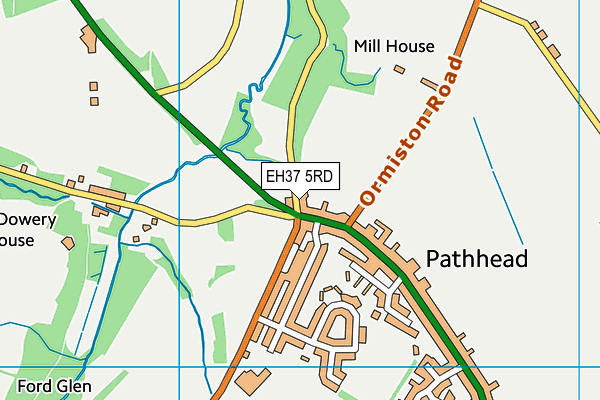 EH37 5RD map - OS VectorMap District (Ordnance Survey) EH37 5RD map - OS VectorMap District (Ordnance Survey)