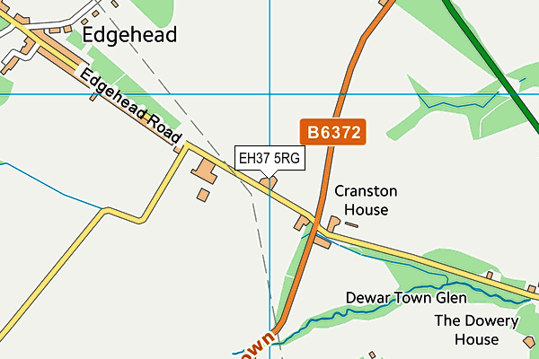 EH37 5RG map - OS VectorMap District (Ordnance Survey) EH37 5RG map - OS VectorMap District (Ordnance Survey)