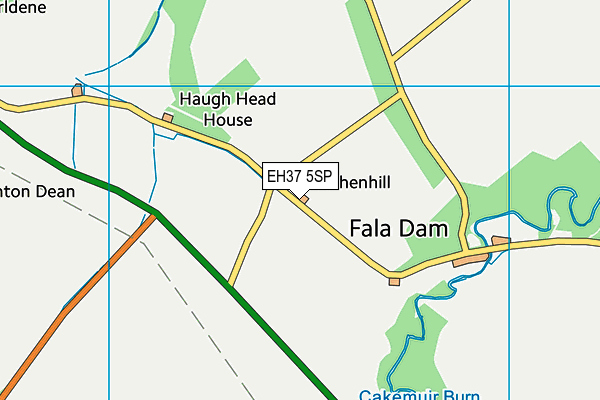 EH37 5SP map - OS VectorMap District (Ordnance Survey) EH37 5SP map - OS VectorMap District (Ordnance Survey)