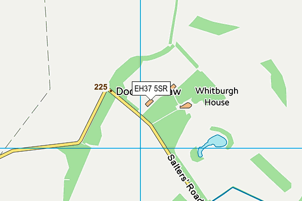 EH37 5SR map - OS VectorMap District (Ordnance Survey)