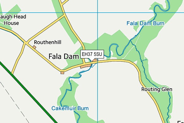 EH37 5SU map - OS VectorMap District (Ordnance Survey)