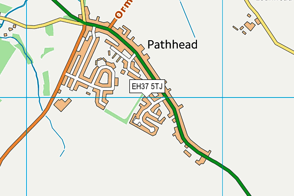EH37 5TJ map - OS VectorMap District (Ordnance Survey) EH37 5TJ map - OS VectorMap District (Ordnance Survey)