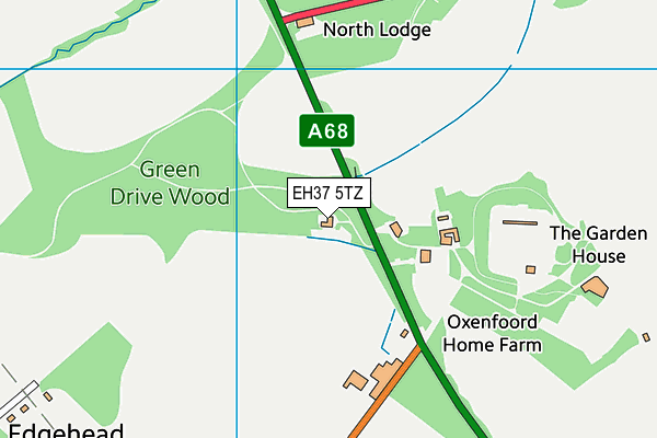 EH37 5TZ map - OS VectorMap District (Ordnance Survey) EH37 5TZ map - OS VectorMap District (Ordnance Survey)