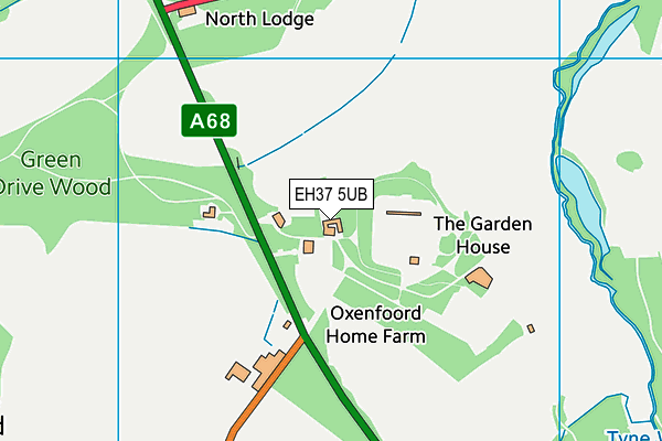 EH37 5UB map - OS VectorMap District (Ordnance Survey) EH37 5UB map - OS VectorMap District (Ordnance Survey)