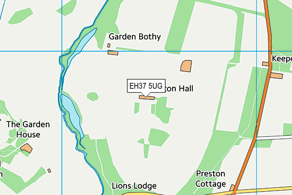 EH37 5UG map - OS VectorMap District (Ordnance Survey) EH37 5UG map - OS VectorMap District (Ordnance Survey)