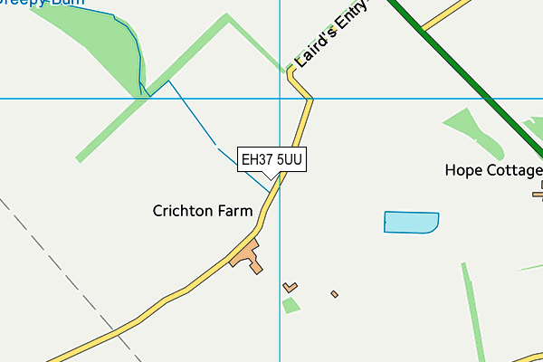 EH37 5UU map - OS VectorMap District (Ordnance Survey) EH37 5UU map - OS VectorMap District (Ordnance Survey)