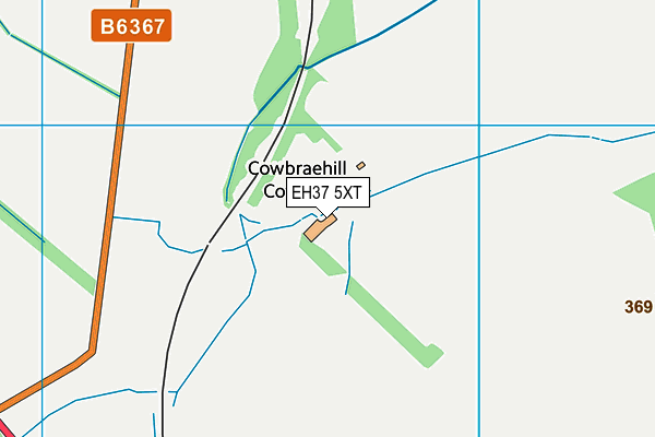 EH37 5XT map - OS VectorMap District (Ordnance Survey) EH37 5XT map - OS VectorMap District (Ordnance Survey)