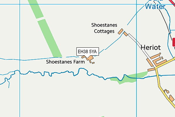 EH38 5YA map - OS VectorMap District (Ordnance Survey) EH38 5YA map - OS VectorMap District (Ordnance Survey)