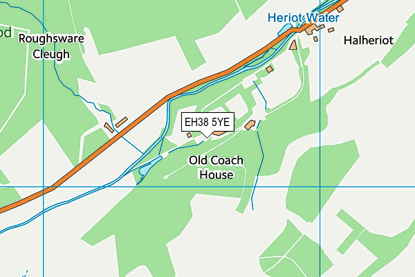 EH38 5YE map - OS VectorMap District (Ordnance Survey) EH38 5YE map - OS VectorMap District (Ordnance Survey)