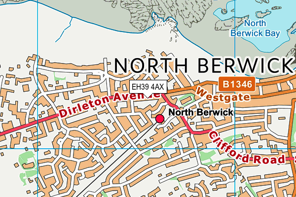 EH39 4AX map - OS VectorMap District (Ordnance Survey) EH39 4AX map - OS VectorMap District (Ordnance Survey)