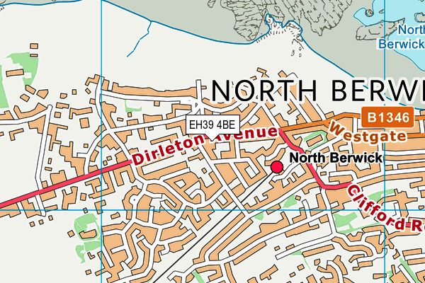 EH39 4BE map - OS VectorMap District (Ordnance Survey) EH39 4BE map - OS VectorMap District (Ordnance Survey)