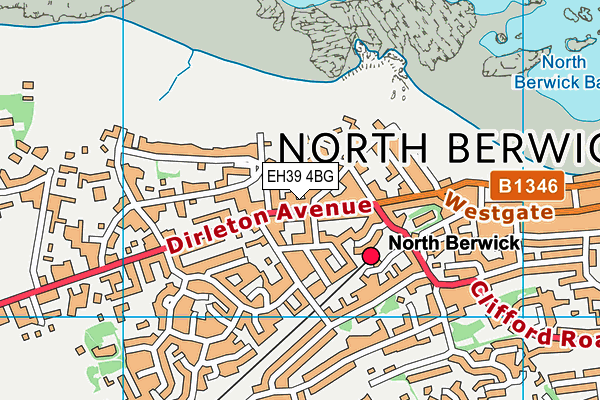 EH39 4BG map - OS VectorMap District (Ordnance Survey) EH39 4BG map - OS VectorMap District (Ordnance Survey)