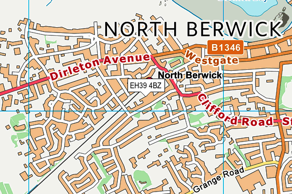 EH39 4BZ map - OS VectorMap District (Ordnance Survey) EH39 4BZ map - OS VectorMap District (Ordnance Survey)